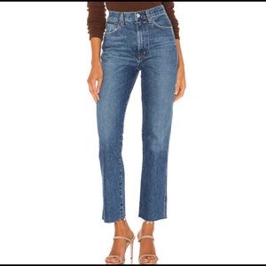Agolde Pinch Waist High Rise Kick Jeans in Symbol Wash Size 27 US